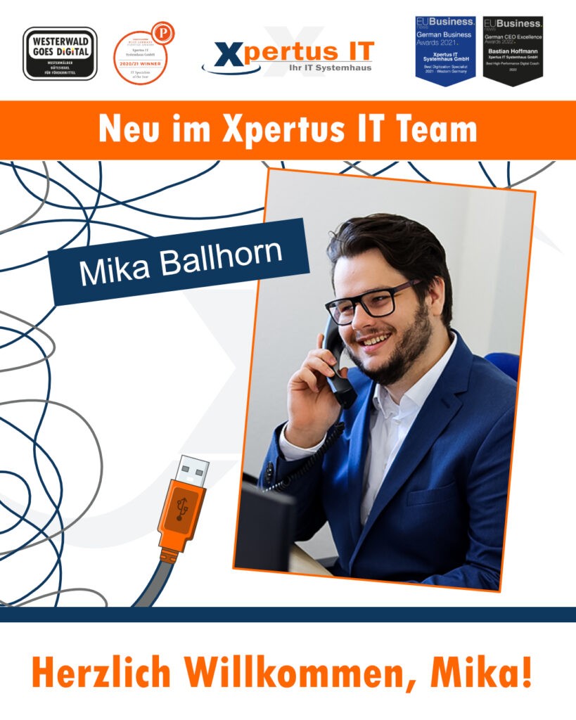 Neu im Xpertus IT-Team - Mika Ballhorn