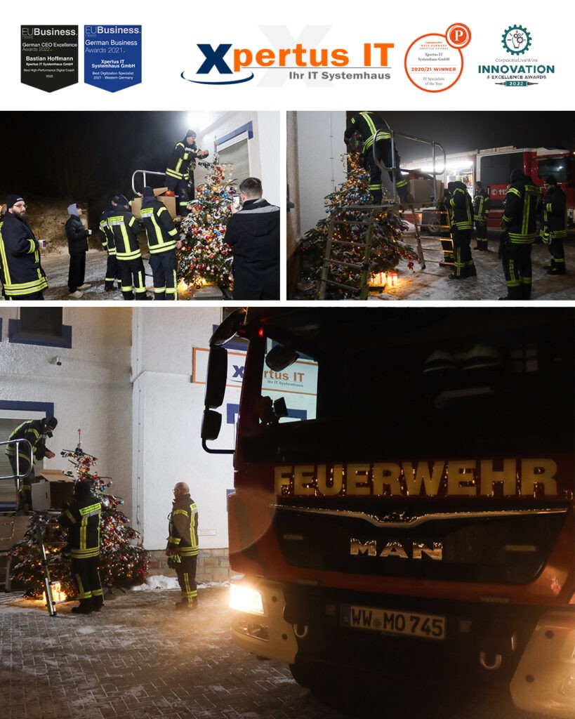 Die Feuerwehr in zu Besuch